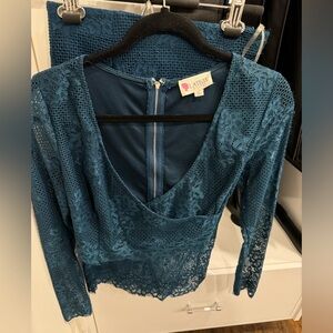 Two piece lace set